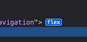 Flexbox inspector button